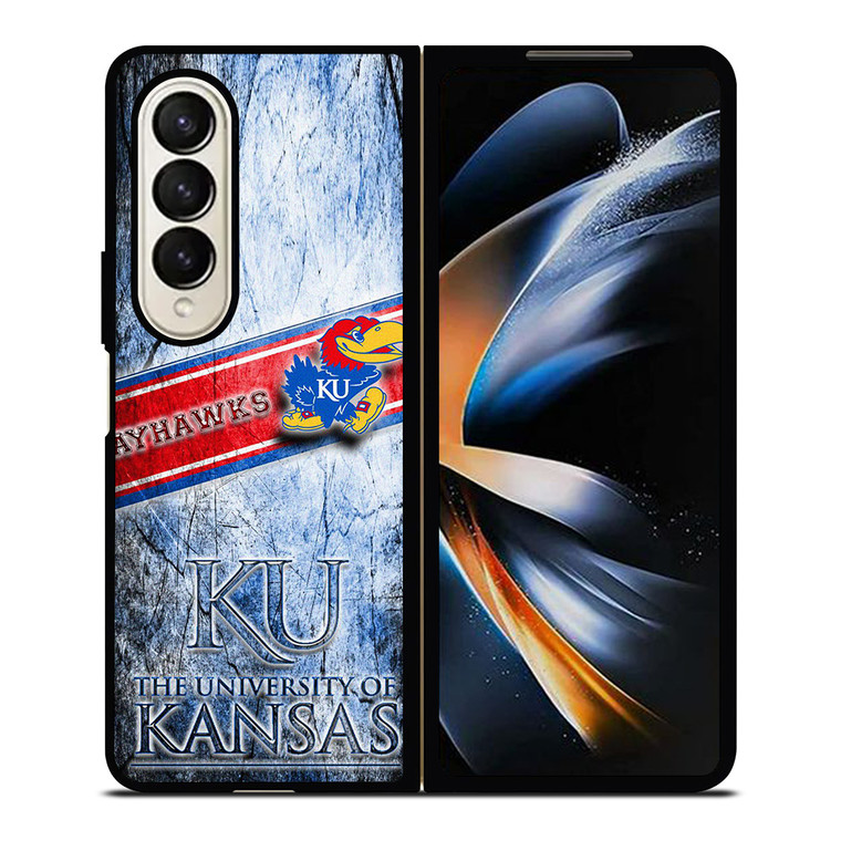 KANSAS UNIVERSITY JAYHAWKS BASKETBALL Samsung Galaxy Z Fold 4 Case Cover