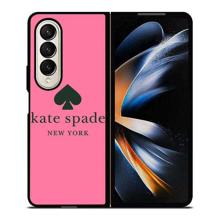 KATE SPADE NEW YORK BLACK PINK Samsung Galaxy Z Fold 4 Case Cover