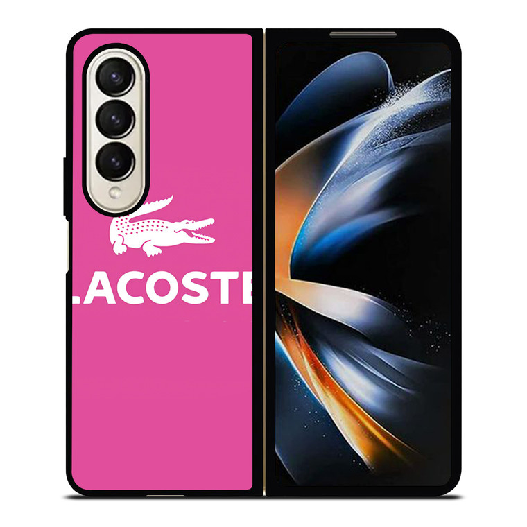 LACOSTE PINK LOGO Samsung Galaxy Z Fold 4 Case Cover