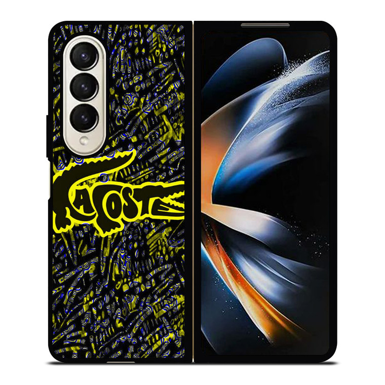 LACOSTE YELLOW PATTERN Samsung Galaxy Z Fold 4 Case Cover
