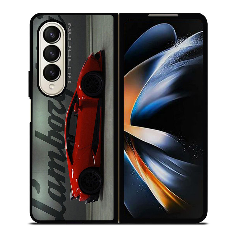 LAMBORGHINI HURACAN RED LOGO Samsung Galaxy Z Fold 4 Case Cover