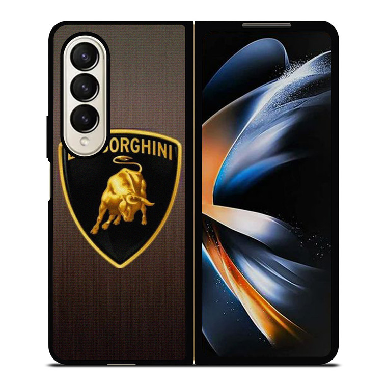 LAMBORGHINI WOODEN LOGO Samsung Galaxy Z Fold 4 Case Cover