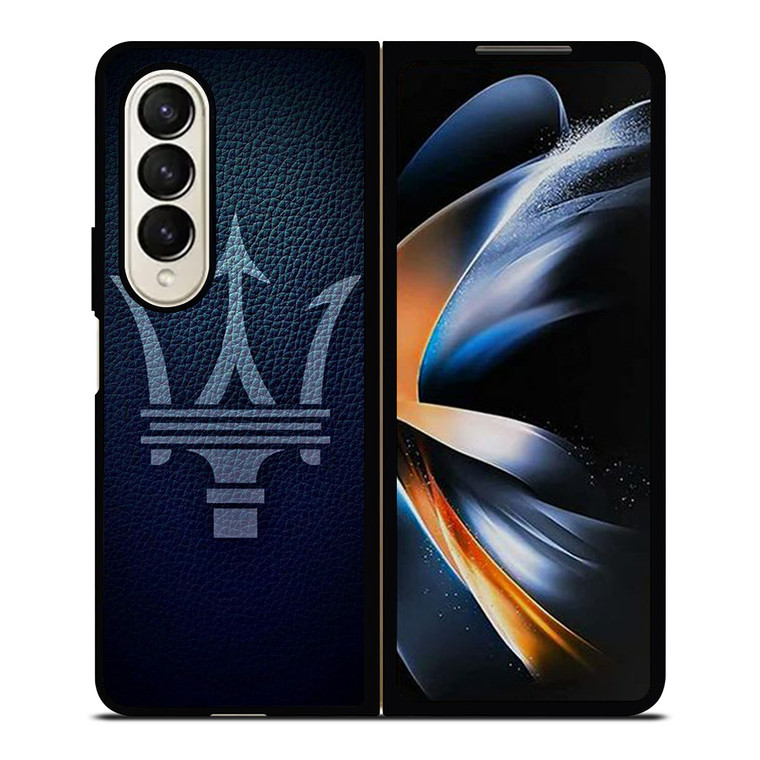 MASERATI LEATHER LOGO Samsung Galaxy Z Fold 4 Case Cover