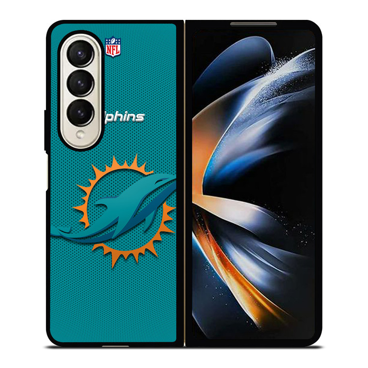 MIAMI DOLPHINS NFL ICON Samsung Galaxy Z Fold 4 Case Cover