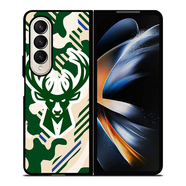 MILWAUKEE BUCKS SYMBOL PATTERN Samsung Galaxy Z Fold 4 Case Cover