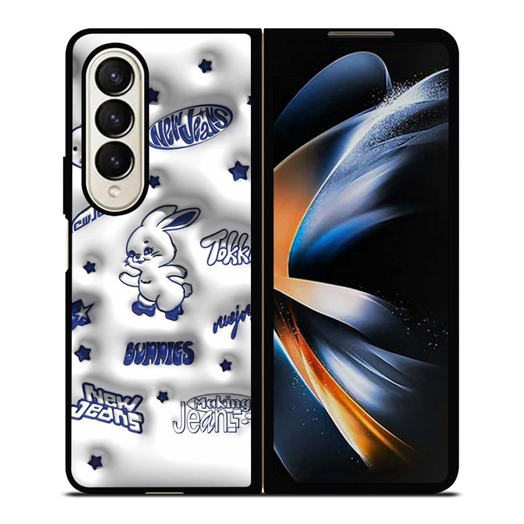 NEW JEANS BUNNIES 3D STYLE Samsung Galaxy Z Fold 4 Case Cover