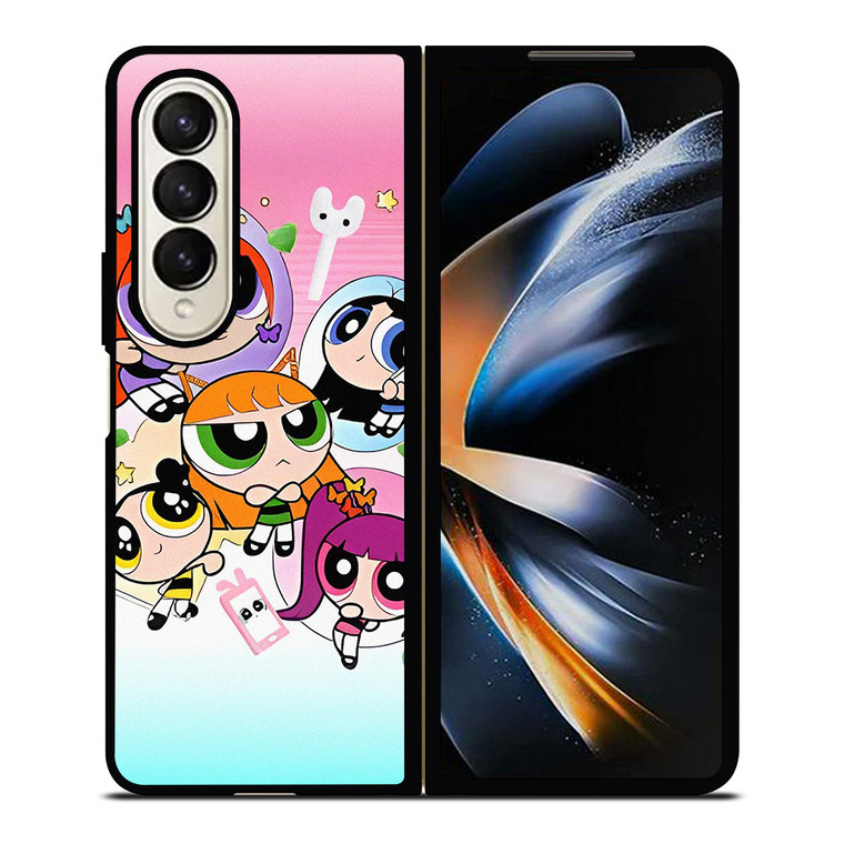 NEW JEANS KPOP X POWERPUFF GIRLS CARTOON Samsung Galaxy Z Fold 4 Case Cover