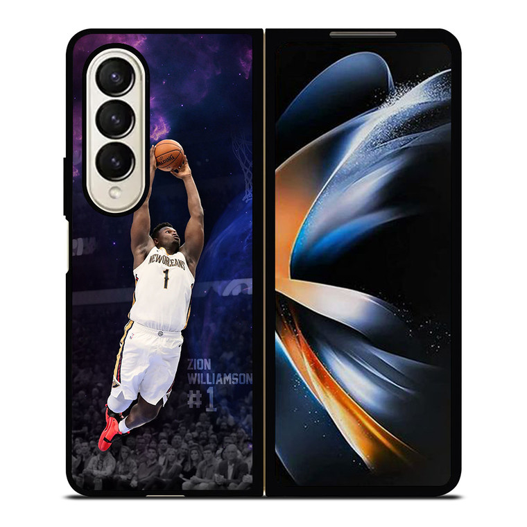 NEW ORLEANS PELICANS ZION WILLIAMSON BASKETBALL Samsung Galaxy Z Fold 4 Case Cover