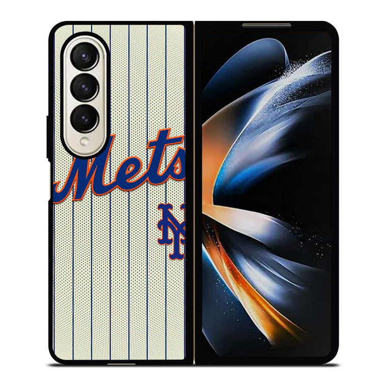 NEW YORK METS BASEBALL STRIPE SYMBOL Samsung Galaxy Z Fold 4 Case Cover