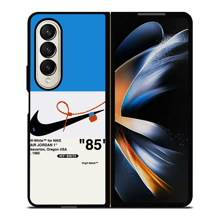 NIKE AIR JORDAN 1OFF WHITE BLUE Samsung Galaxy Z Fold 4 Case Cover