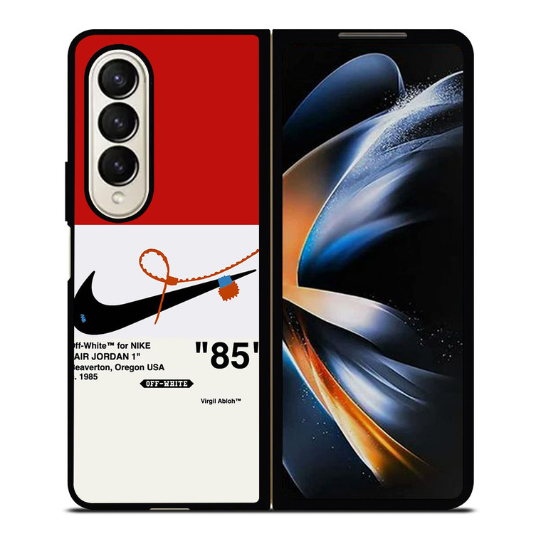 NIKE AIR JORDAN 1OFF WHITE RED Samsung Galaxy Z Fold 4 Case Cover