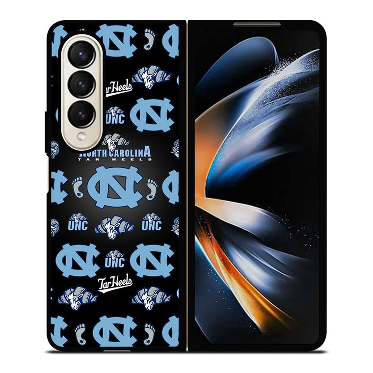 NORTH CAROLINA TAR HEELS LOGO PATTERN Samsung Galaxy Z Fold 4 Case Cover