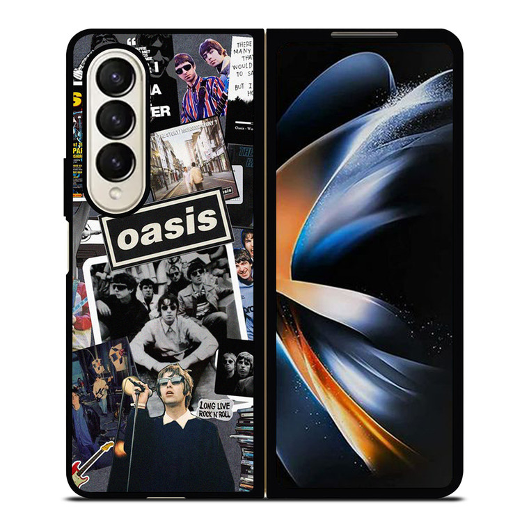 OASIS ROCK BAND COLLAGE Samsung Galaxy Z Fold 4 Case Cover