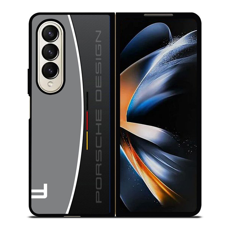 PORSCHE DESIGN CARBON LOGO Samsung Galaxy Z Fold 4 Case Cover