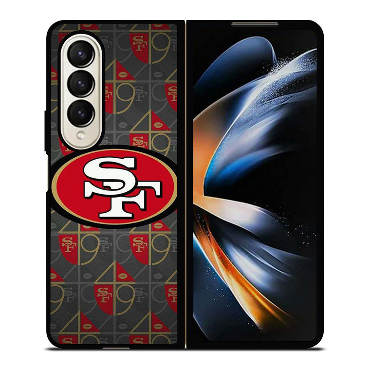SAN FRANCISCO 49ERS LOGO PATTERN Samsung Galaxy Z Fold 4 Case Cover