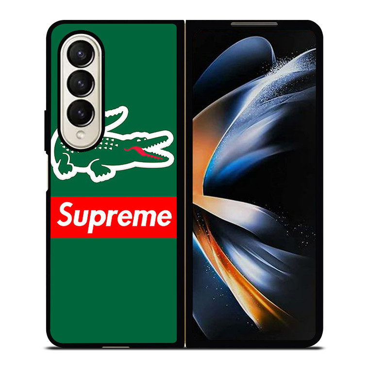 SUPREME X LACOSTE LOGO Samsung Galaxy Z Fold 4 Case Cover