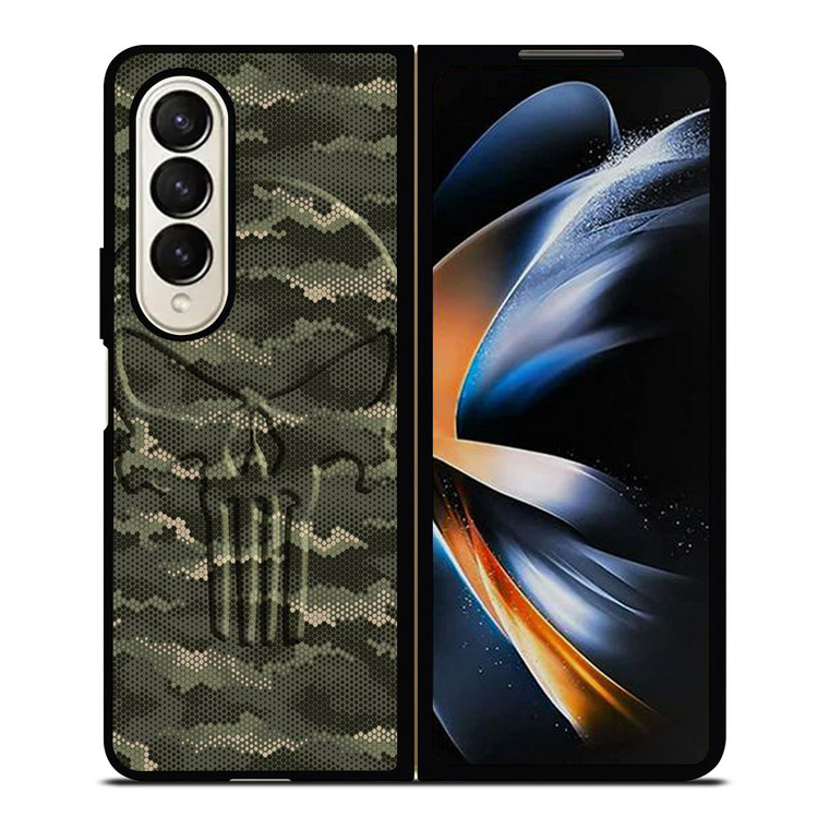 THE PUNISHER CAMO CARBON Samsung Galaxy Z Fold 4 Case Cover