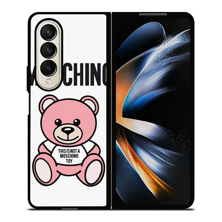 THIS IS NOT MOSCHINO TOY BEAR PINK Samsung Galaxy Z Fold 4 Case Cover