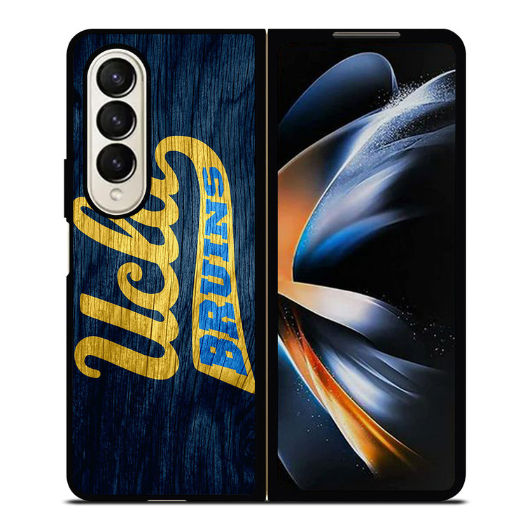 UCLA BRUINS WOOD LOGO Samsung Galaxy Z Fold 4 Case Cover