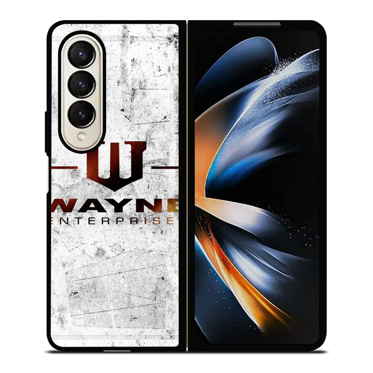 WAYNE ENTERPRISES WHITE LOGO Samsung Galaxy Z Fold 4 Case Cover