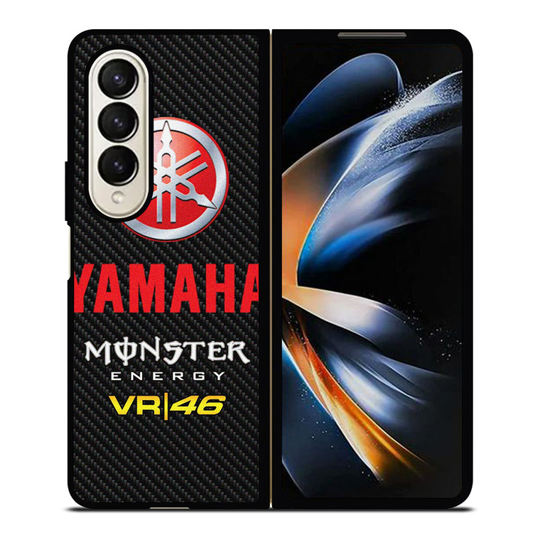 YAMAHA RACING VR46 CARBON LOGO Samsung Galaxy Z Fold 4 Case Cover