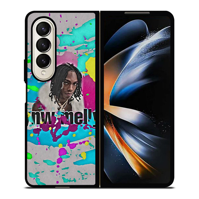 YNW MELLY COLORFUL BRUSHED Samsung Galaxy Z Fold 4 Case Cover