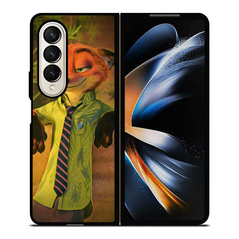 ZOOTOPIA NICK WILDE CARTOON Samsung Galaxy Z Fold 4 Case Cover