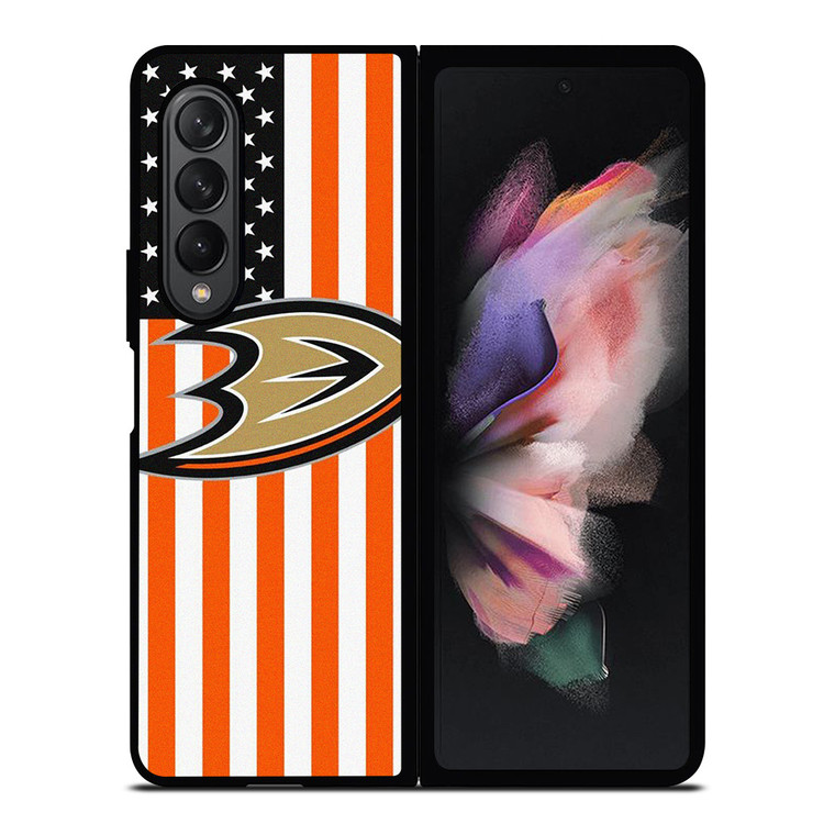 ANAHEIM DUCKS USA FLAG Samsung Galaxy Z Fold 3 Case Cover