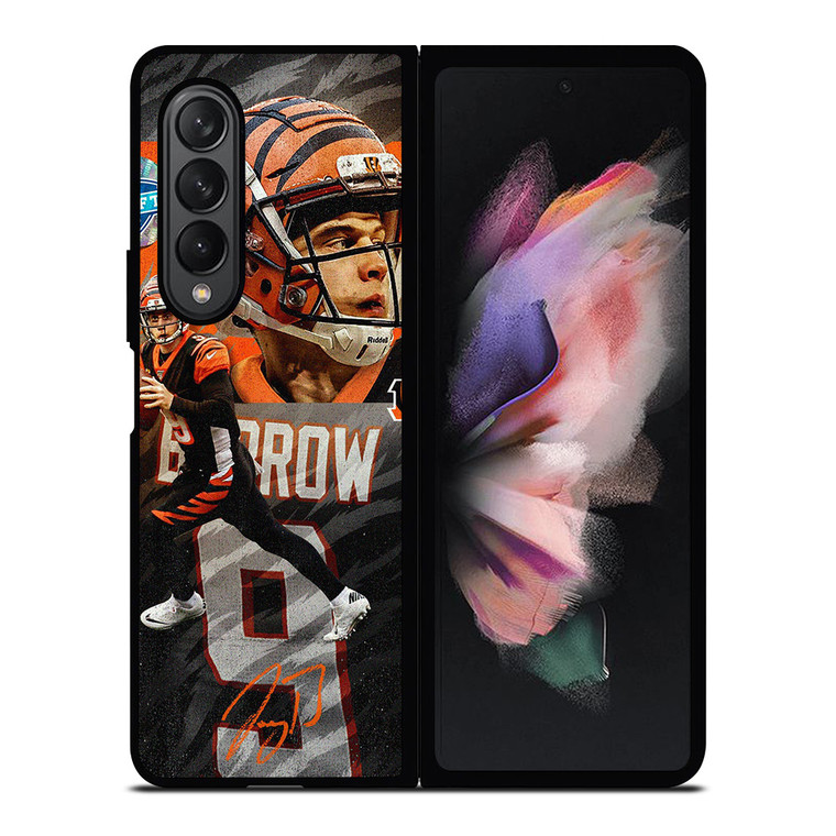CINCINNATI BENGALS JOE BURROW FOOTBALL Samsung Galaxy Z Fold 3 Case Cover