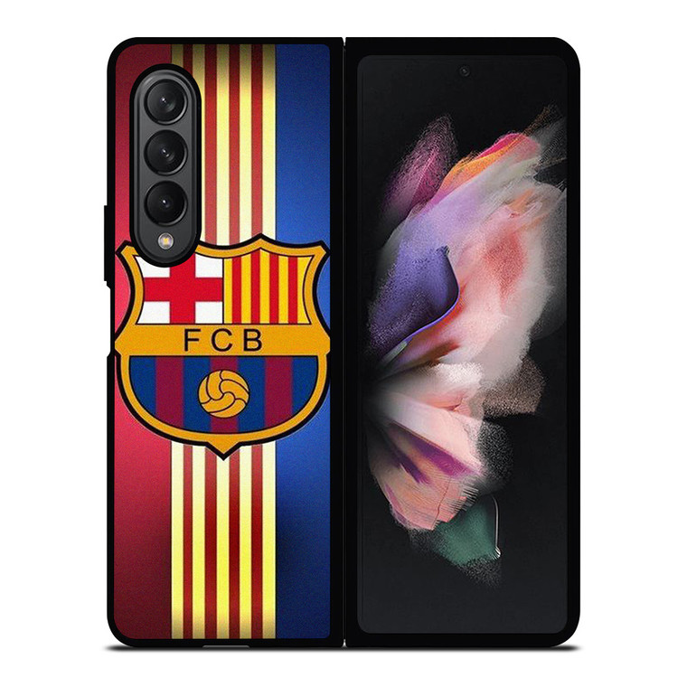 FC BARCELONA STRIPE LOGO Samsung Galaxy Z Fold 3 Case Cover