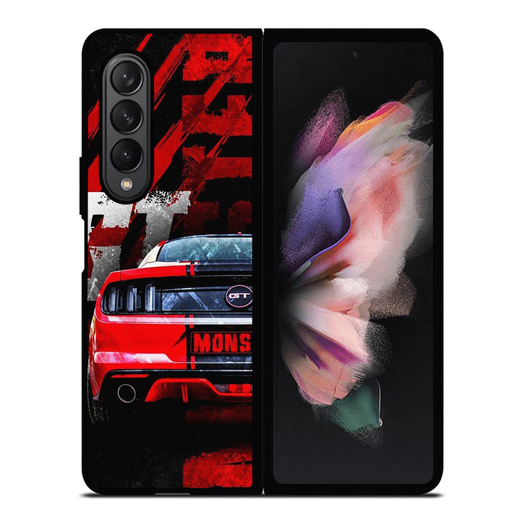 FORD MUSTANG GT RED MONSTER Samsung Galaxy Z Fold 3 Case Cover