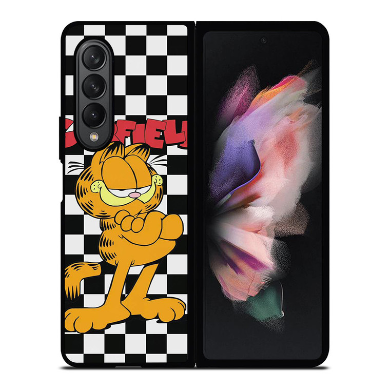 GARFIELD CAT CHECKERBOARD Samsung Galaxy Z Fold 3 Case Cover