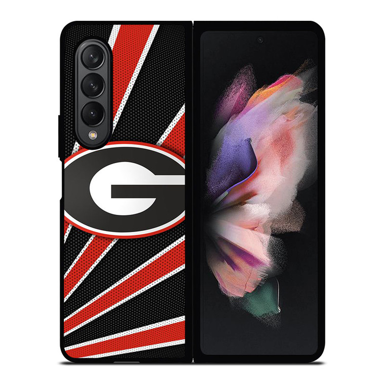 GEORGIA BULLDOGS FOOTBALL EMBLEM Samsung Galaxy Z Fold 3 Case Cover