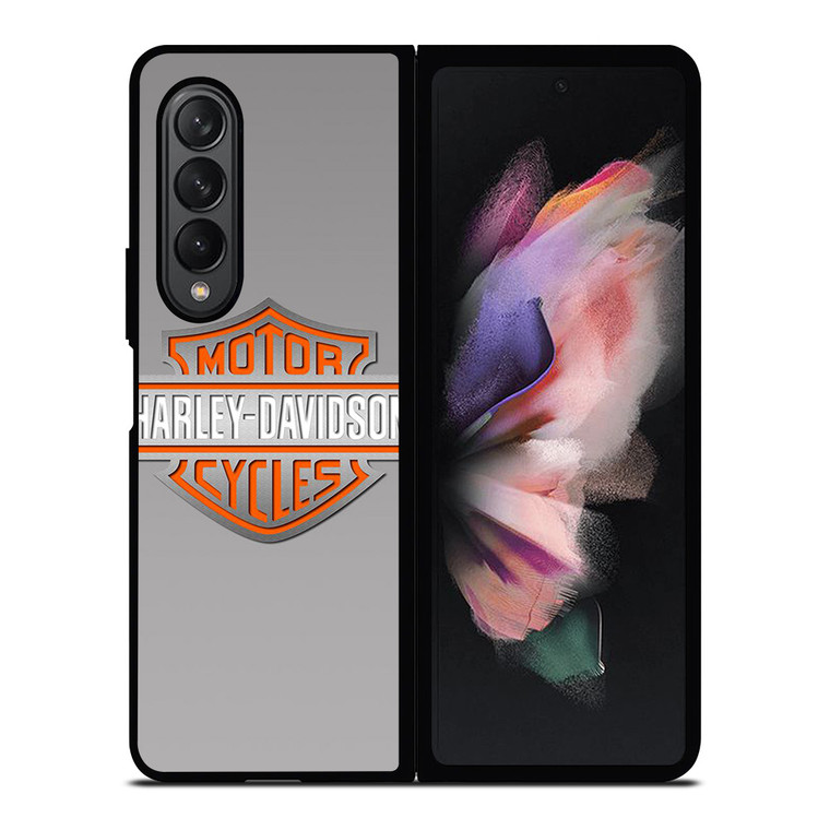 HARLEY DAVIDSON MOTOR GREY LOGO Samsung Galaxy Z Fold 3 Case Cover
