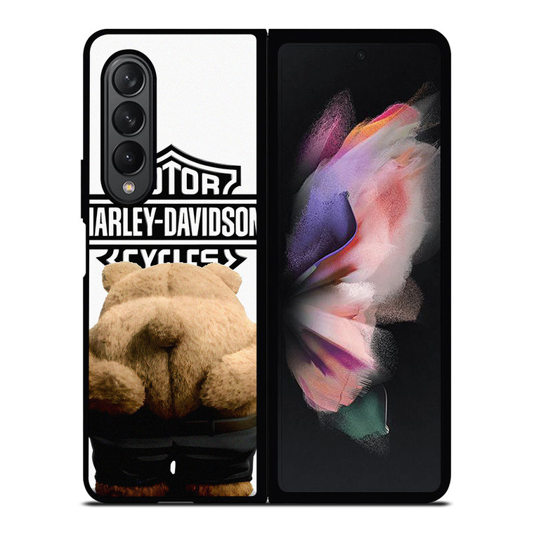 HARLEY DAVIDSON MOTOR KISS MY ASS Samsung Galaxy Z Fold 3 Case Cover