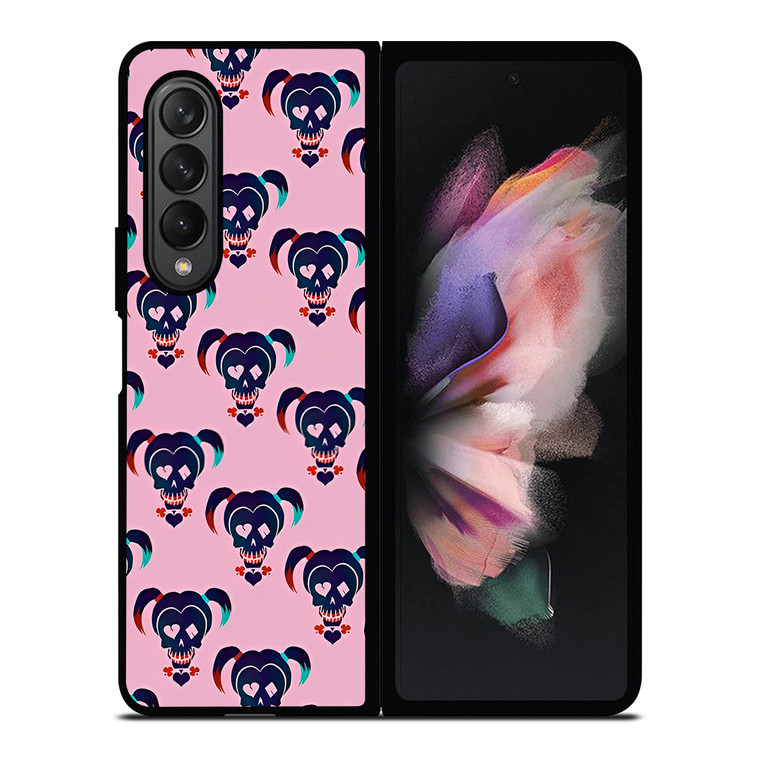 HARLEY QUINN PINK PATTERN Samsung Galaxy Z Fold 3 Case Cover