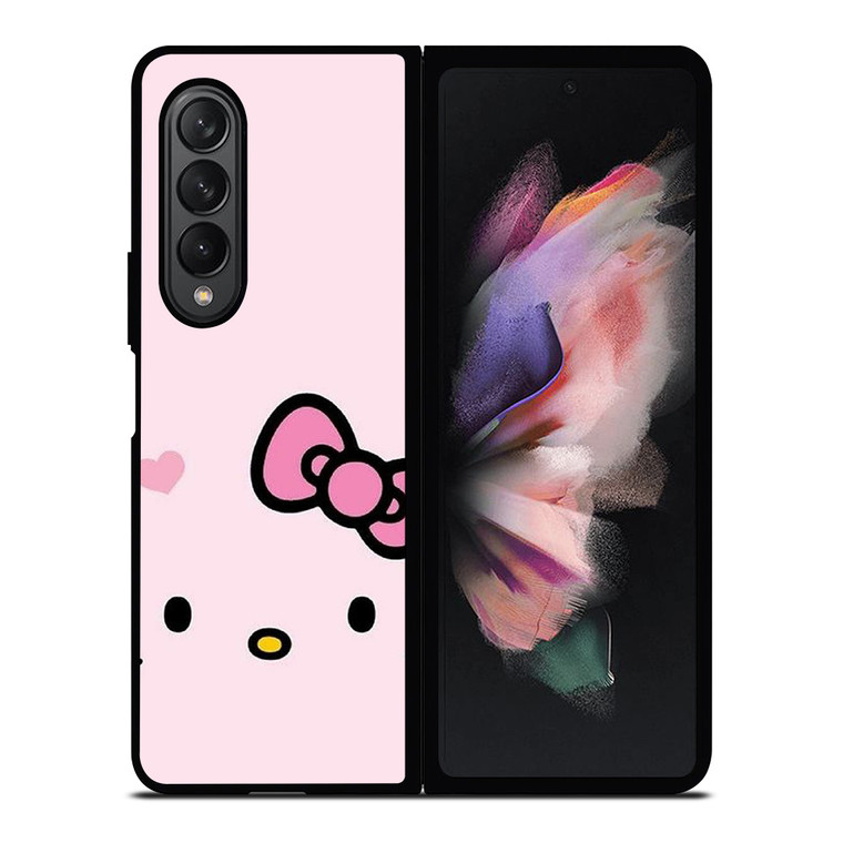 HELLO KITTY FLAT ART PINK Samsung Galaxy Z Fold 3 Case Cover