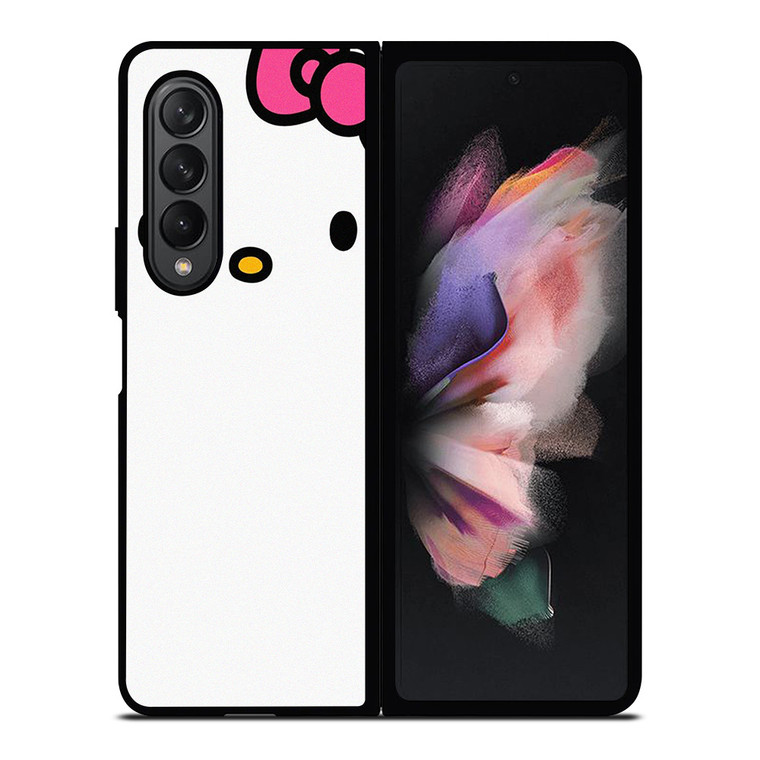 HELLO KITTY FLAT ILLUSTRATION WHITE Samsung Galaxy Z Fold 3 Case Cover