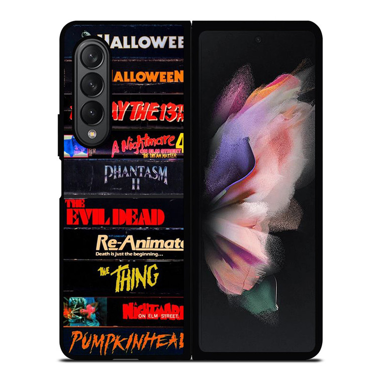 HORROR MOVIES CASSETTE COLLECTION Samsung Galaxy Z Fold 3 Case Cover