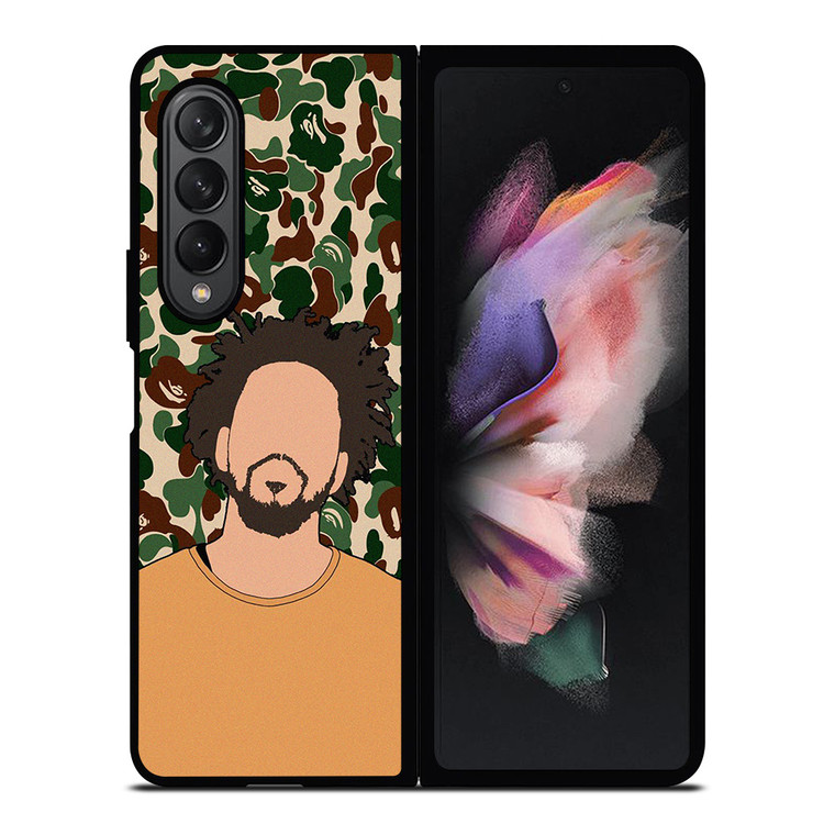 J COLE RAPPER BAPE CAMO Samsung Galaxy Z Fold 3 Case Cover