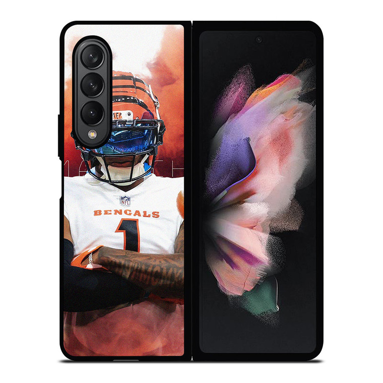JA'MARR CHASE CINCINNATI BENGALS FOOTBALL Samsung Galaxy Z Fold 3 Case Cover