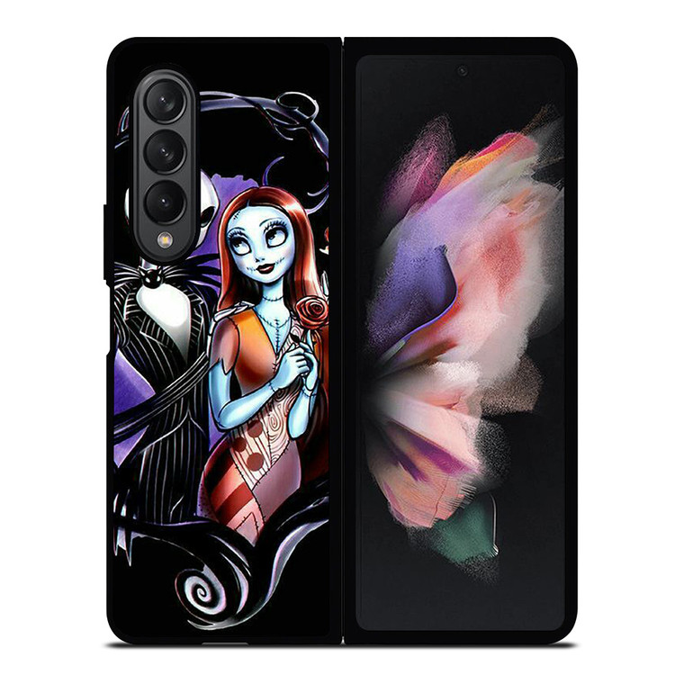 JACK SKELLINGTON AND SALLY NIGHTMARE BEFORE CHRISTMAS Samsung Galaxy Z Fold 3 Case Cover