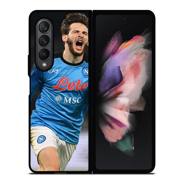 KHVICHA KVARATSKHELIA NAPOLI FOOTBALL Samsung Galaxy Z Fold 3 Case Cover