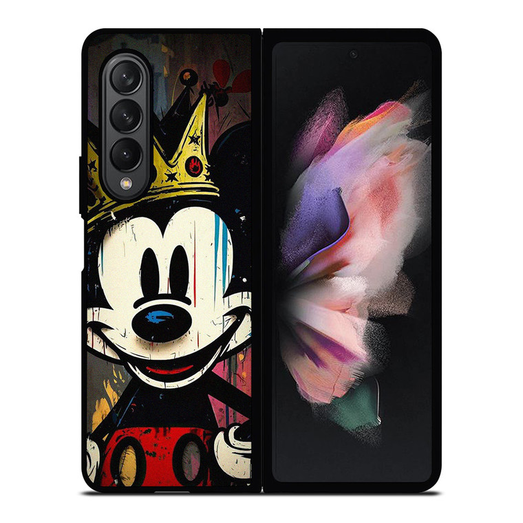 KING MICKEY MOUSE BRUSHED ART Samsung Galaxy Z Fold 3 Case Cover