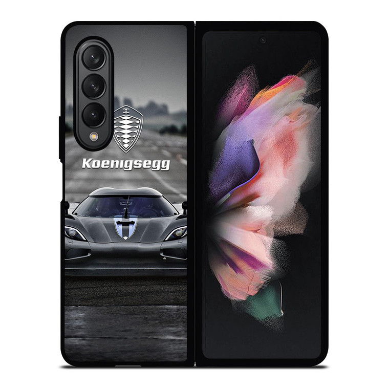 KOENIGSEGG SUPER CAR EMBLEM Samsung Galaxy Z Fold 3 Case Cover