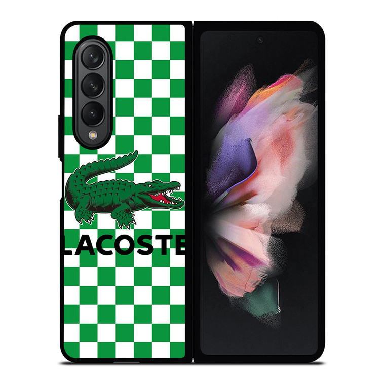 LACOSTE CHECKERBOARD LOGO Samsung Galaxy Z Fold 3 Case Cover