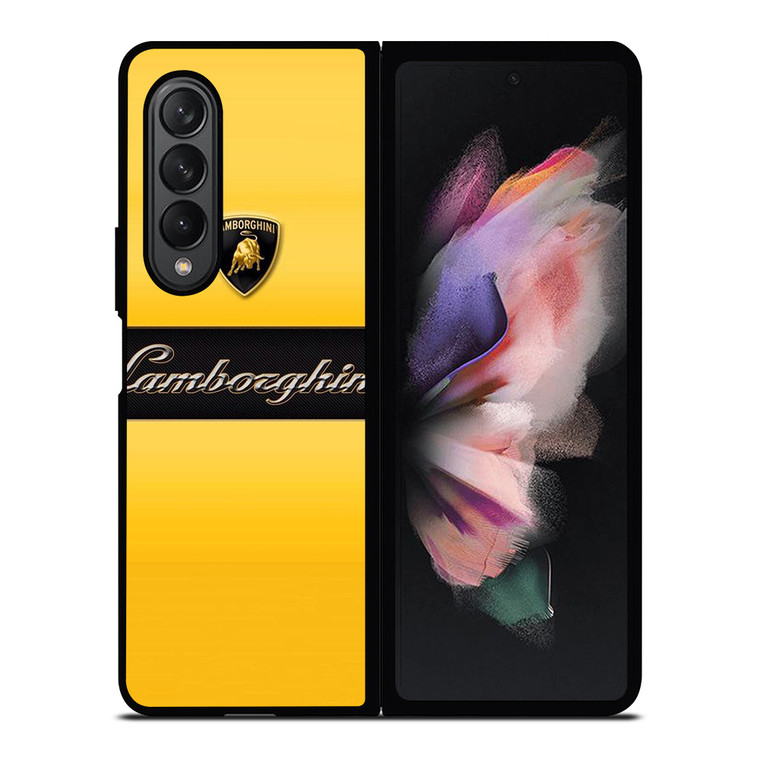 LAMBORGHINI YELLOW LOGO Samsung Galaxy Z Fold 3 Case Cover