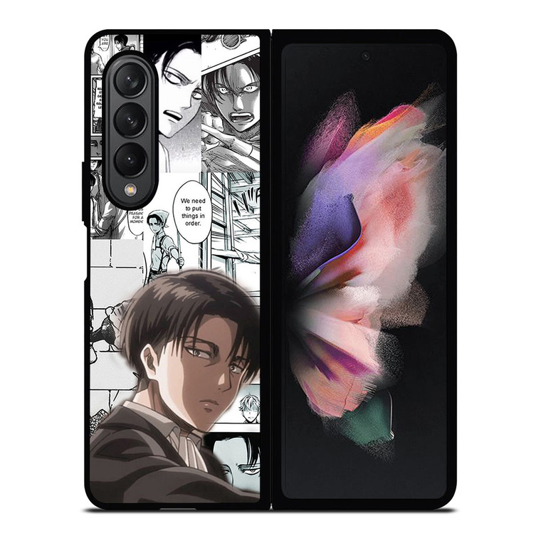 LEVI ACKERMAN ATTACK ON TITANS MANGA Samsung Galaxy Z Fold 3 Case Cover