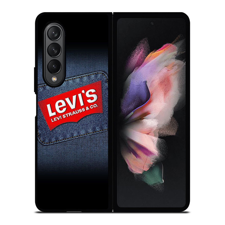 LEVIS LEVI STRAUSS CO JEANS LABELS Samsung Galaxy Z Fold 3 Case Cover