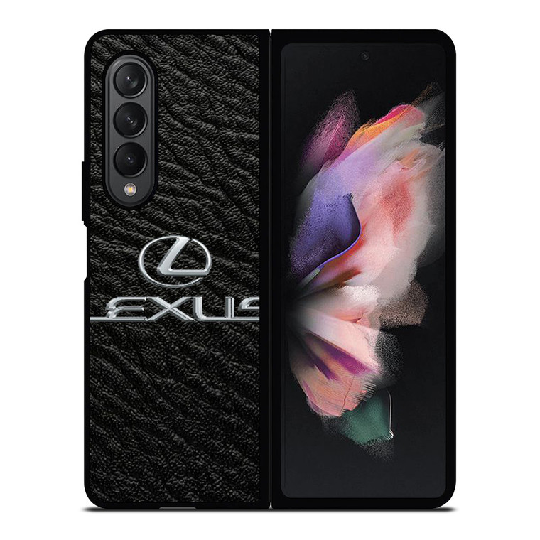 LEXUS LEATHER LOGO EMBLEM Samsung Galaxy Z Fold 3 Case Cover
